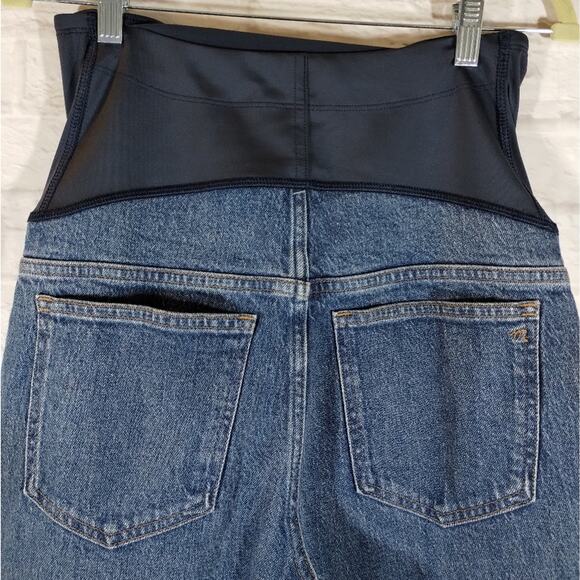 AA Madewell Maternity Over-the-Belly Perfect Vintage Jean in Decatur Wash NWT 28 - Picture 9 of 13